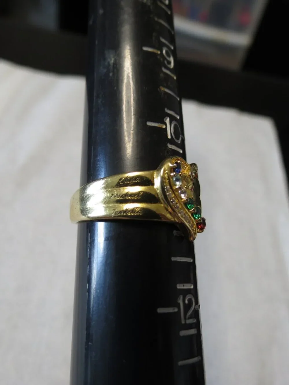 Like New Size 11 Costume I Love My Children Inscribed Ring